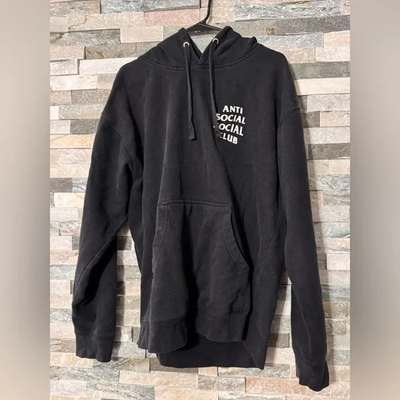 Anti Social Social Club Charcoal Hoodie - Picture 1 of 4
